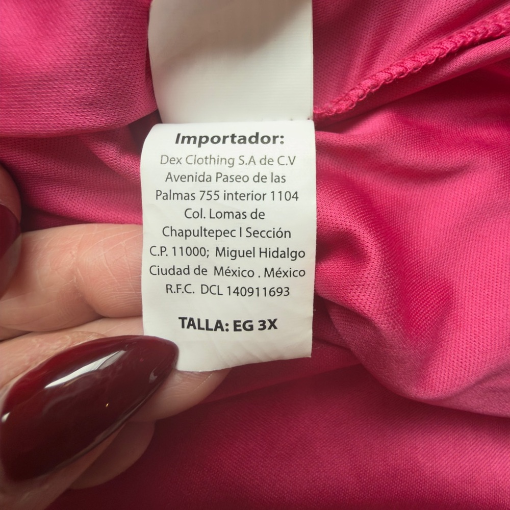 💗 Black Tape Hot Pink Ruffle Midi Plus Size Dress - NWOT! - Picture 12 of 15